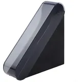 Handgefertigte Kaffeefilter-Papierbox, gebrühter Kaffeefilter-Papierbox mit Abdeckung, spezielle Sanitäraufbewahrung, Staubschutz (schwarz)