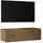 mai & mai Fernsehtisch Lowboard 100x40,2x30 cm Braun Holz, Holzwerkstoff