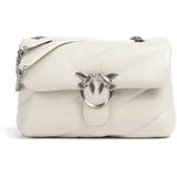 PINKO Love Puff Classic Schultertasche Leder Weiß