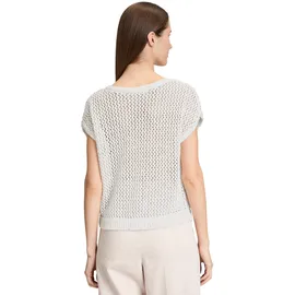 Betty & Co Stricktop mit Effektgarn Weiß 46