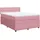 vidaXL Boxspringbett mit Matratze Rosa 140x200 cm Samt