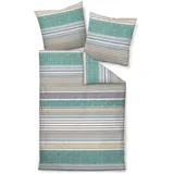 JANINE Bettwäsche Davos 65169 grün 135x200 cm + 80x80 cm)