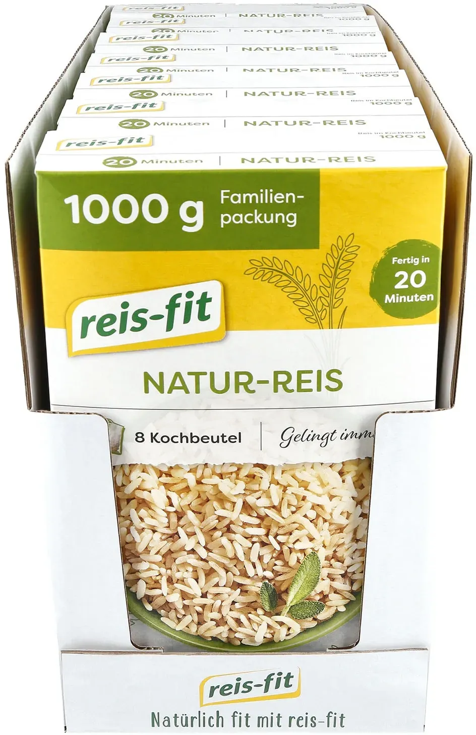 reis-fit Natur Reis 1 kg, 7er Pack