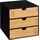 5five simply smart Nachtschrank BAVA 31 x 25 x 31 cm Schwarz