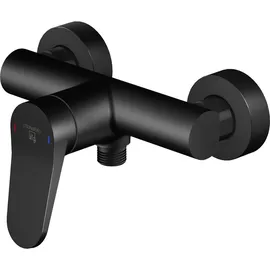 Steinberg Serie 340 Duscharmatur, Aufputz, für einen Verbraucher, 3401200S Farbe: Schwarz Matt