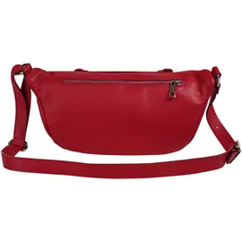 Samantha look Gürteltasche echt Leder, Made in Italy, rot