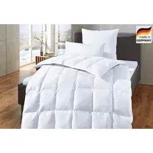 OTTO home Daunenbettdecke OTTO HOME "Köniz, Bettdecke 135x200 cm, 155x220 cm und weitere Größen", weiß, B:200cm L:200cm, Bezug: 100% Baumwolle. Füllung: 60% Daunen, 40% Federn, Bettdecken, Bettdecken, Sommer, Winter, Decke ist Made in Green zertifiziert