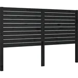 vidaXL Kopfteil Schwarz 186x4x100 Cm Massivholz Kiefer Vidaxl