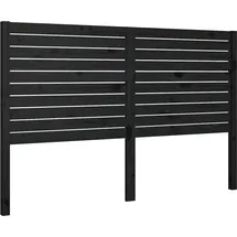 vidaXL Kopfteil Schwarz 186x4x100 Cm Massivholz Kiefer Vidaxl