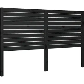 vidaXL Kopfteil Schwarz 186x4x100 Cm Massivholz Kiefer Vidaxl
