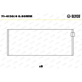 Glyco Pleuellager 71-4130/4 0.50mm