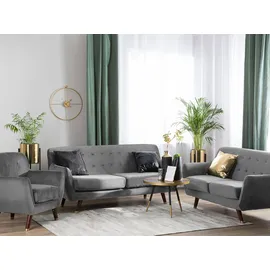 Beliani Sofa Set Grau
