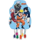 Fiestora, Mittelgroße Pinata Naruto, Piñata für Themengeburtstage, lustiges und robustes Design, ideal zur Dekoration von Feiern