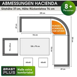 Brast Hacienda Set 10-tlg. Braun/Beige