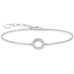 Armband Kreis mit Steinchen - 925 Sterlingsilber