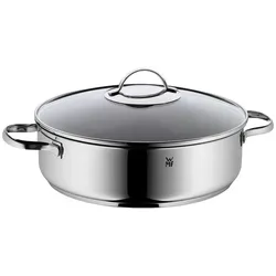 WMF Servier-Schmorpfanne 28 cm, aus Cromargan Edelstahl, Für alle Herdarten