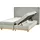Beliani Boxspringbett mit Bettkasten hochklappbar 180 x 200 cm hellgrau