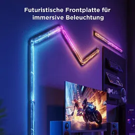 Govee LED Gaming Wandbeleuchtung (2er Pack) Erweiterungsset RGBIC schwarz