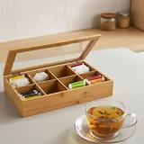 Excellent Houseware Teebeutelbox 32 x 20 x 6,5 cm 1-tlg. transparent