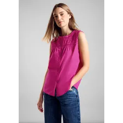 Blusentop, mit Lochstickerei, Gr. 40, magnolia pink, , 18754308-40