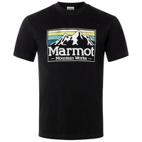 Marmot Mmw Gradient Short Sleeve T-shirt Schwarz M