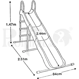 Intex Rutsche 251 x 84 x 147 cm Blau