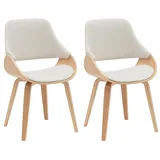 CLP 2er Set Vangale, natura/creme/Stoff