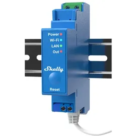 Shelly Pro 1 Hutschienenrelais Bluetooth, Wi-Fi