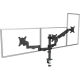 Maclean Brackets Maclean MC-137 Halterung Für 3 Monitore 17-27'' Mit Gasfedern, Höhenverstellbar, Schwenkbar, Neigbar, Robuste Stahlkonstruktion, VESA 75x75, 100x100, Kabelmanagement, Schwarz