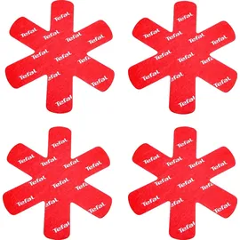 Tefal K22030 Pfannenschoner 4er-Set 4 Teile, rot / weiß (Kochgeschirr)