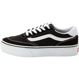 Vans Brooklyn Ls Damen Plateau-Sneaker Schwarz/Weiß 36,5