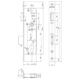 ede - kfv EDE PT-Einsteckschloss PZ E92