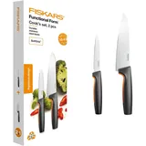 Fiskars Functional Form Messerset 2-tlg. Orange/Schwarz/Weiß