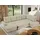 MKS Meble Eckcouch Samt U-Form 3-Sitzer Beige