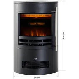 Homcom Elektrokamin schwarz