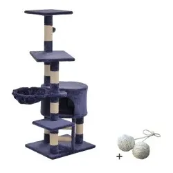 Rohrschneider ® Katzenbaum Felina , mit Gratis-Spielball, blau