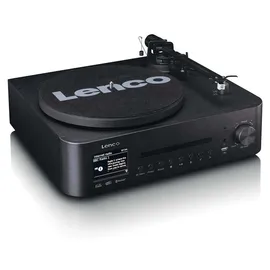 Lenco MC-760BK Stereoanlage DAB+, CD, MP3, Plattenspieler, Bluetooth®, Schwarz