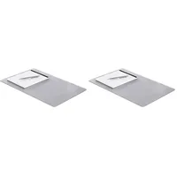 Durable Schreibtischunterlage transparent, 42 x 30 cm, rutschfeste Schreibtischmatte blendfrei, PP, 712119 (Packung mit 2)