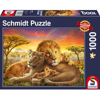 Schmidt Spiele Kuschelnde Löwenfamilie 58987