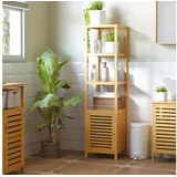 Homcom Badschrank Bambus
