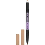 Maybelline New York Express Satin Duo Augenbrauenstift und -puder in Nr. 00 Light Blonde,