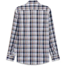 Bugatti Langarmhemd kariert Braun 3XL