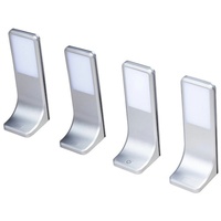Kalb Material Für Möbel LED Unterbauleuchte silber-grau, neutralweiss, 4er