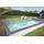 KWAD Styropor Pool Set 350 x 700 x 150 cm inkl. Edelstahlleiter, Beckenrandsteine & Poolbeleuchtung