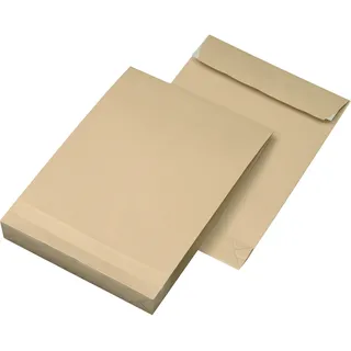 MAILmedia Faltentasche 30007071 B4 haftklebend 40mm Falte braun 100 Stück