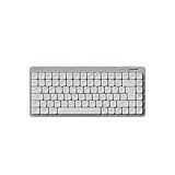 Flow Lite84 Tasten Low Profile Mechanische Tastatur (Deutsches Layout QWERTZ) - Kabellos Bluetooth/2.4G/Kabel, Swappable mit Specter Linearen Switches, Wiederaufladbar - Für Win&Mac (Marmor Grau)