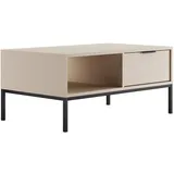 petits-meubles Couchtisch Seattle Beige Holzwerkstoff 100 x 45,4 x 60 cm