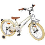 TPFSports Melody Kinderfahrrad - Mädchen 18 Zoll - Rücktritt + Handbremse - Beige