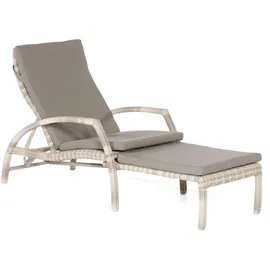 SonnenPartner Mauritius Sonnenliege 200 x 70 x 30 cm White-Coral