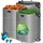 Kesser Pop-Up-Gartensack 175 l 3-tlg